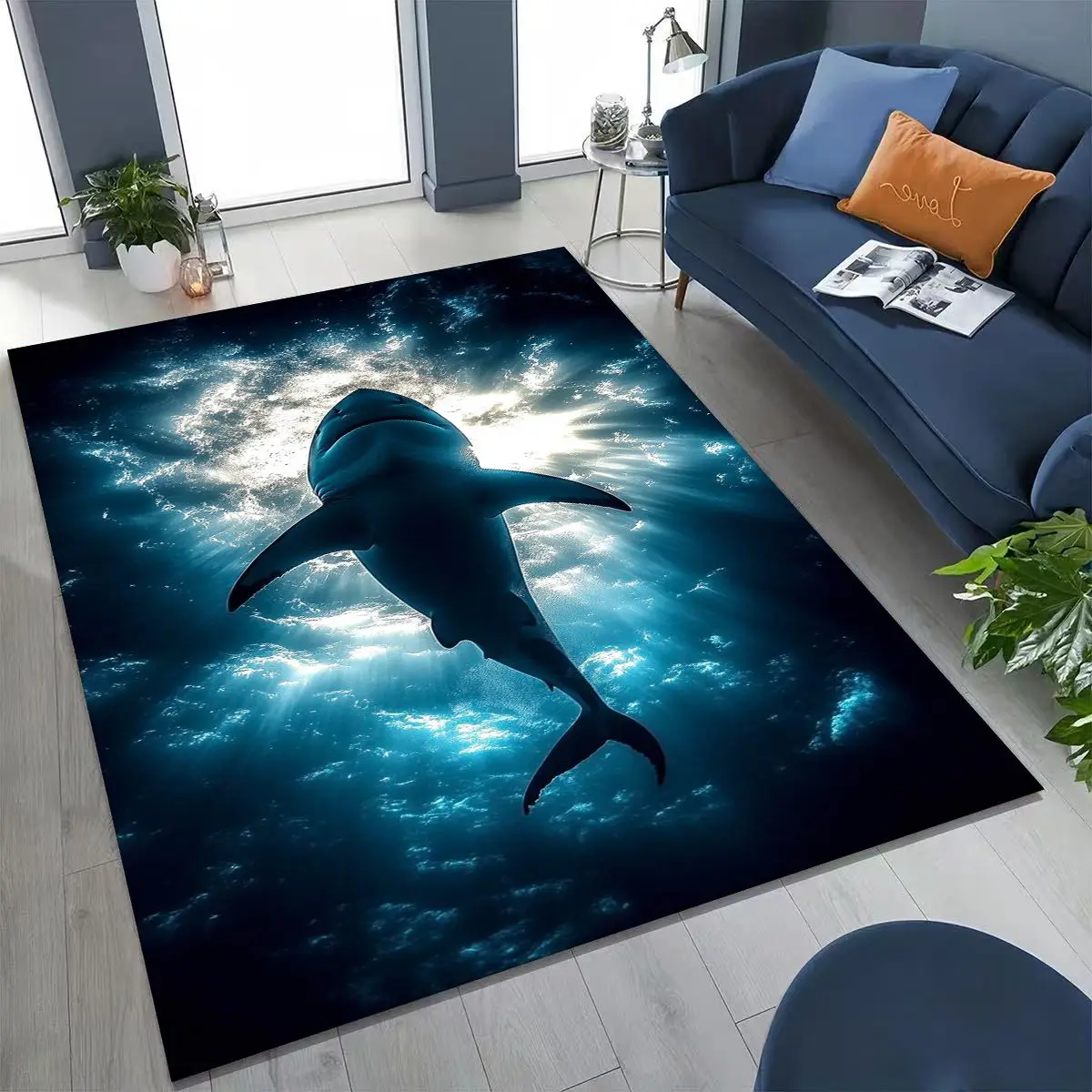 27-стильный коралловый ковер с подводным миром и черепахой морского дельфина для спальни, гостиной, дивана, домашнего декора, детский нескользящий напольный коврик