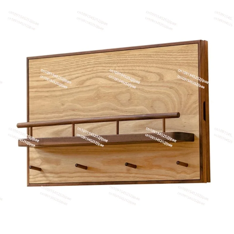 Electric Meter Box Clothes Rack Distribution Block Chinese Solid Wood Storage Electric Brake Box Decorative Hook