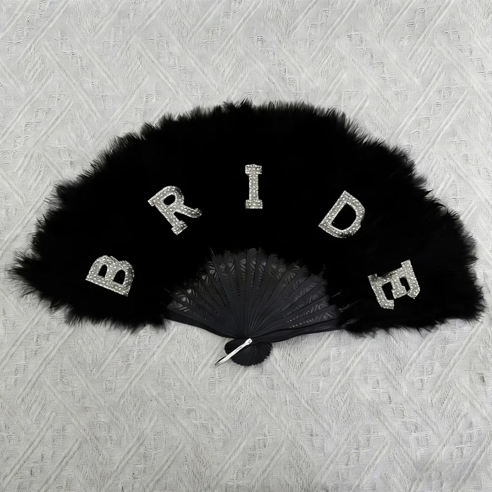 

Elegant Vintage Hand Fan Multicolor Lace White Fur Folding Fan Chinese style Hanfu Accessories Photography Prop