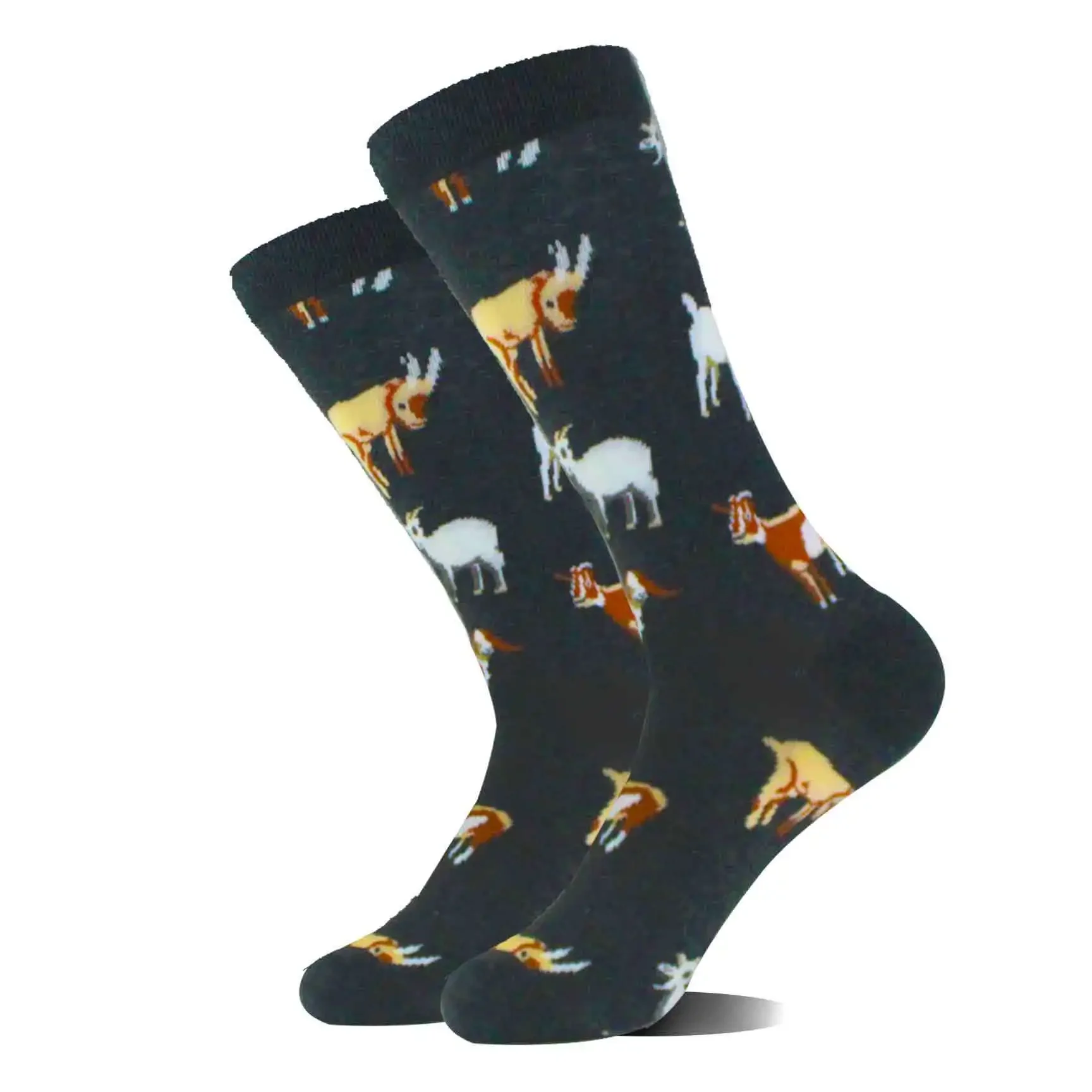 Man Socks Spring Summer Creative Cotton Animal Socks Funny Cute Art Flexible Fruit Female AB Socks Trend Harajuku Unisex