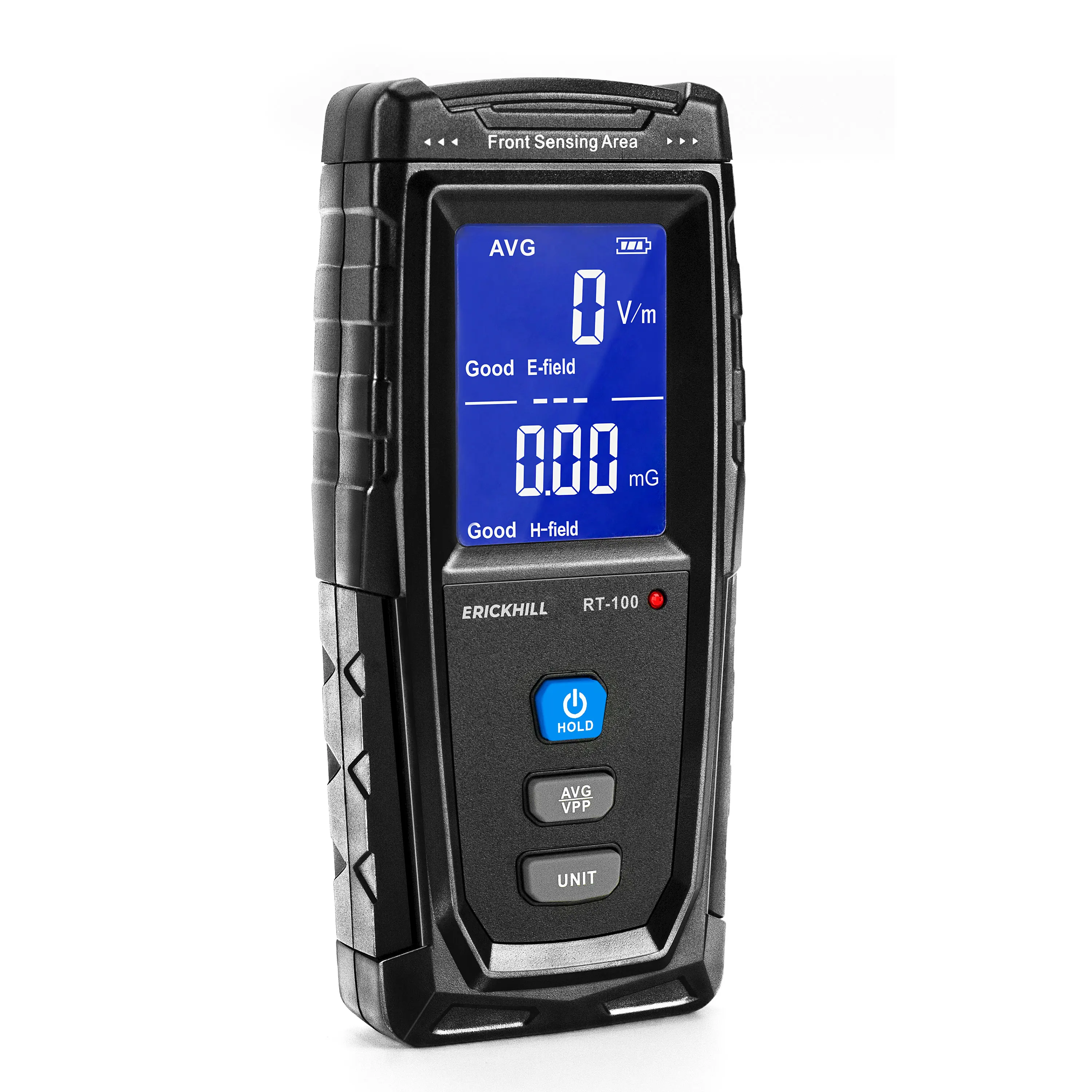 RT-100 EMF meter, Rechargeable Digital Electromagnetic Field Radiation Detector Handheld Digital LCD EMF Detector