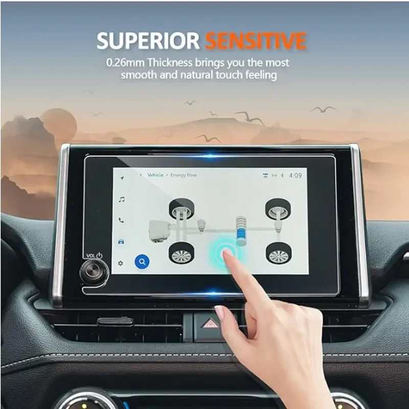 

For Toyota GR Corolla 2023 2024 Tempered Glass Screen Protector 8 Inch Car Infotainment GPS Navigation Display Protector
