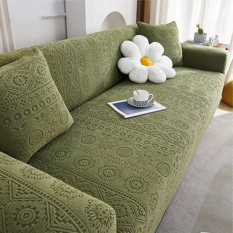 

Sofa Cover Elastic For Living Room Home Jacquard Stretch Slipcovers Corner Couch Covers 1/2/3/4 Seater L Shape