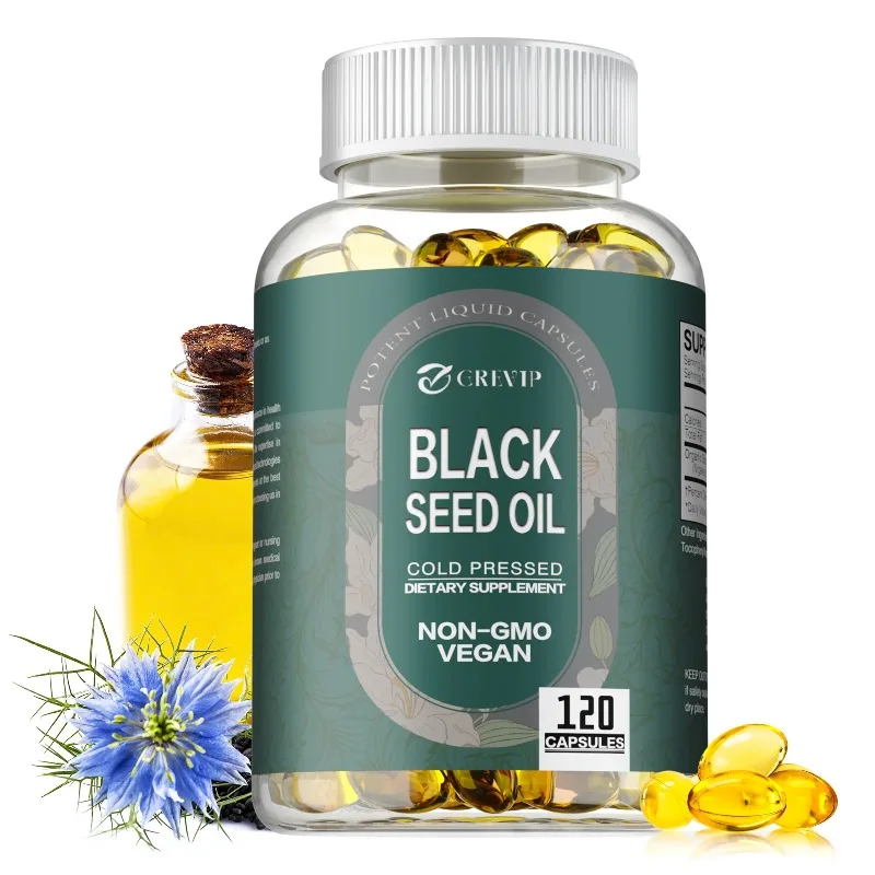 

Black Seed Oil - Anti-oxidation, Improve Digestion, Provides Nutrition, Promotes Skin, Joints and Respiratory Health, Non-GMO