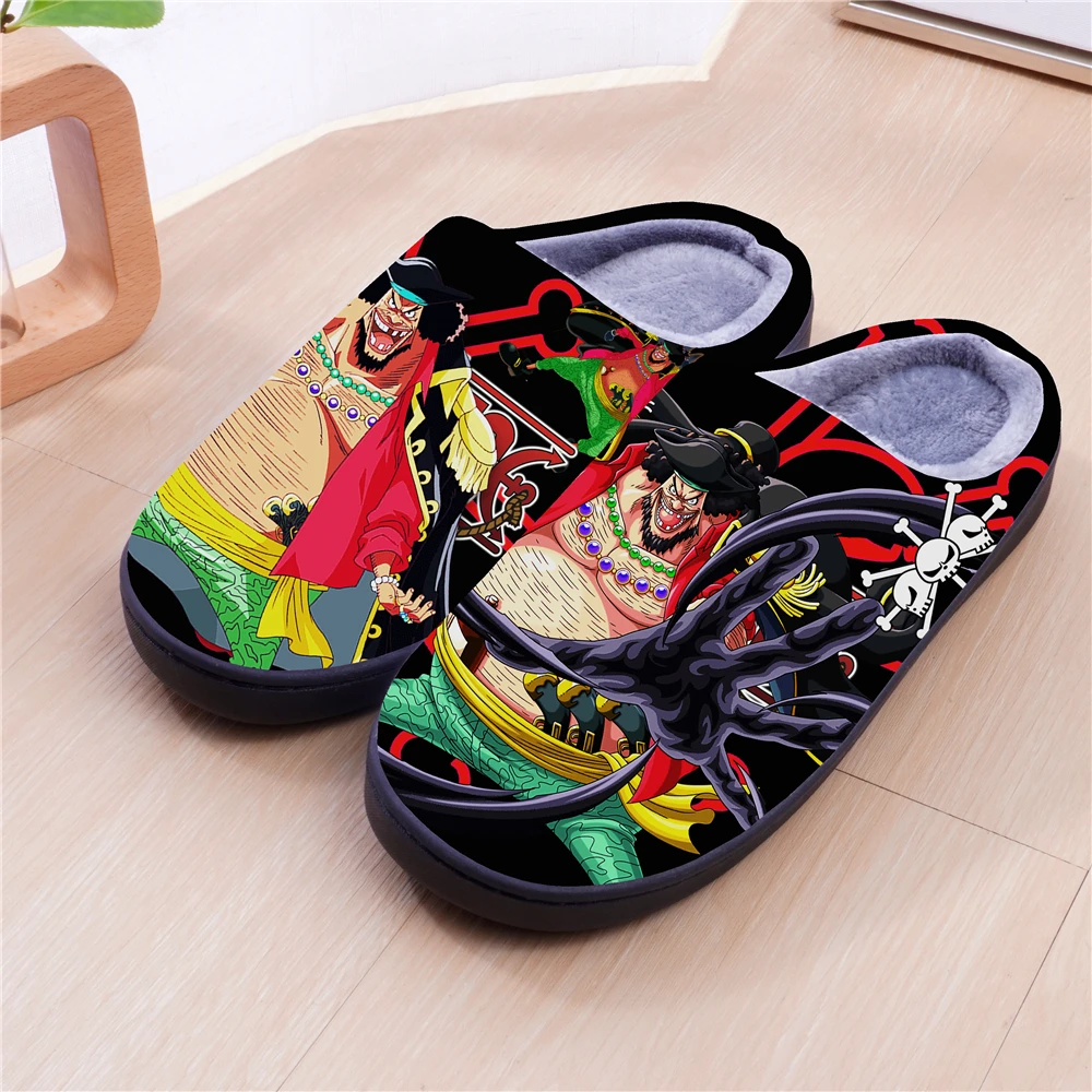 Winter Warm Slippers Anime ONE PIECE Boa·Hancock Cosplay Cute Cartoon Shoes For Men Women Boy Girl Slippers Halloween Gift