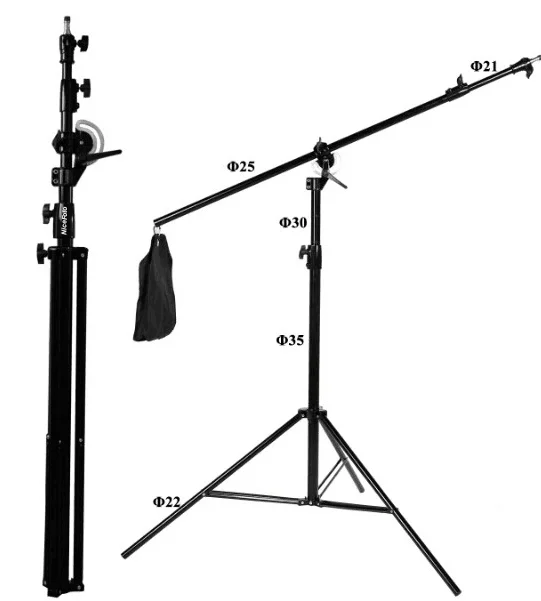 Nicefoto 2 IN 1 Light Stand Tripod Photographic Stand Multi-Functions Light Stand