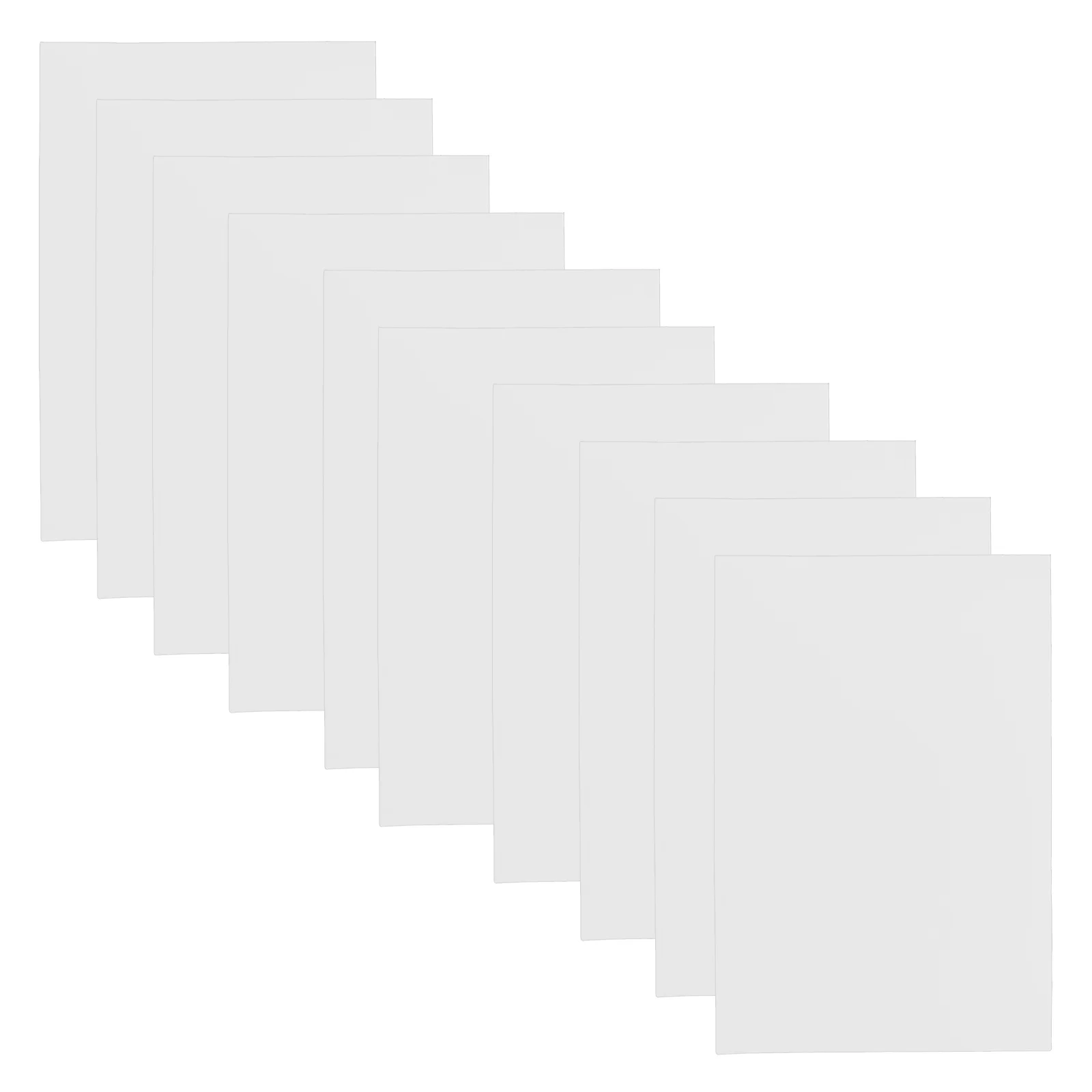 

100pcs Transparent Book Cover Clear Plastic Notebook Sleeve Versatile Binder Protector For Documents Sheet Music Journals