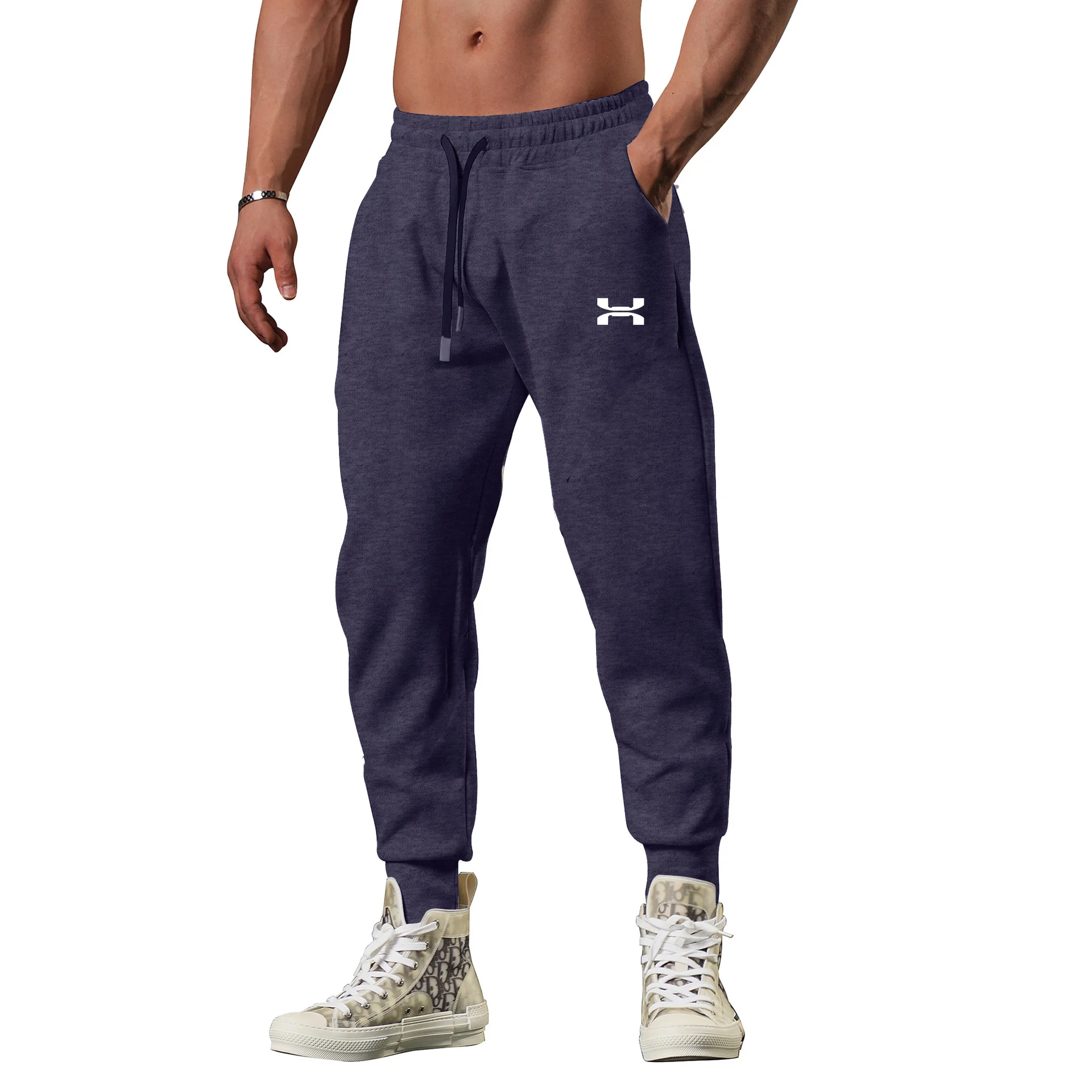 Pantalones deportivos informales para hombre, pantalón de chándal para gimnasio, correr, entrenamiento, trotar, montañismo, gran