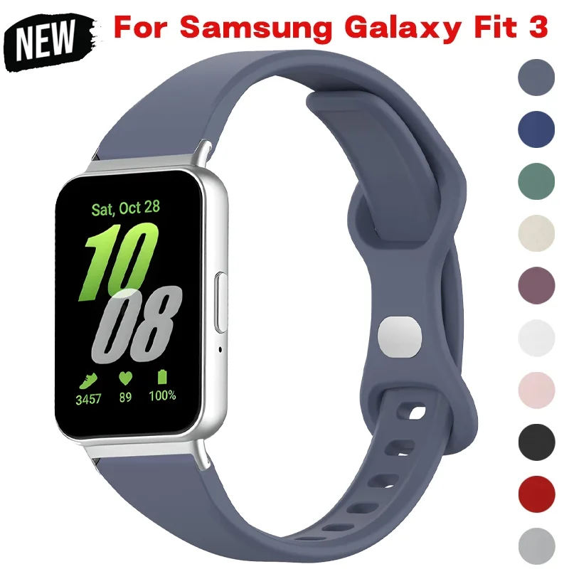 Strap for Galaxy Fit 3 Watch  Strap Samsung Girls Adapter Woman Accessories Strap Band Bracelet Silicone Women Bracelet