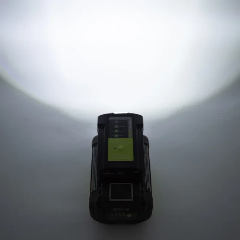 für Ryobi 40V Lithium-Ionen-Akku-Adapter, Ladegerät für Elektrowerkzeuge, Überladeschutz mit USB-Anschluss und 3W-Licht