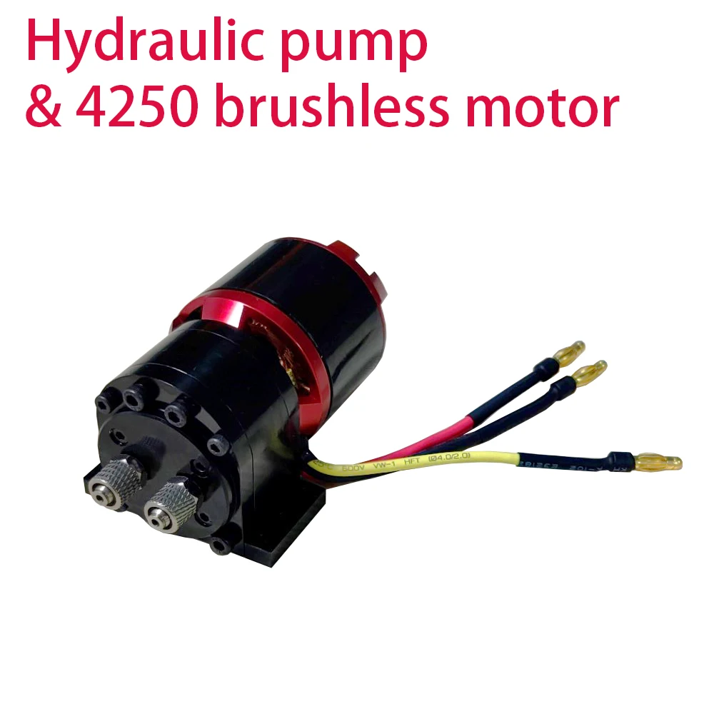

Hydraulic Oil Pump with 4250 Brushless Motor For RC 1/14 Excavator Loader Tamiya Model Accessories