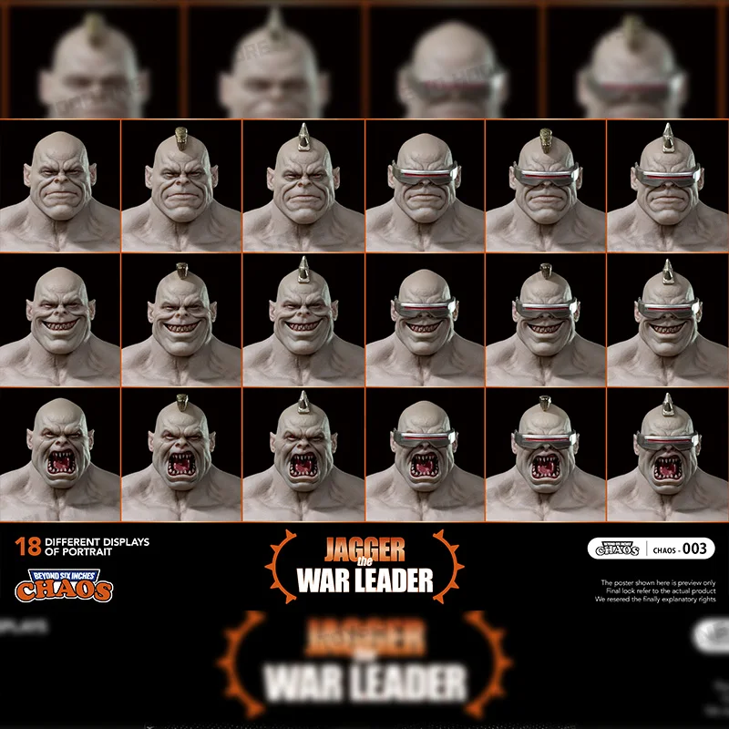 لعبة إفشل ستوديو أصلية 100% 1/12 جاغر قائد الحرب رقم 003 تمثال نموذج قابل للجمع ألعاب مخصصة هدايا