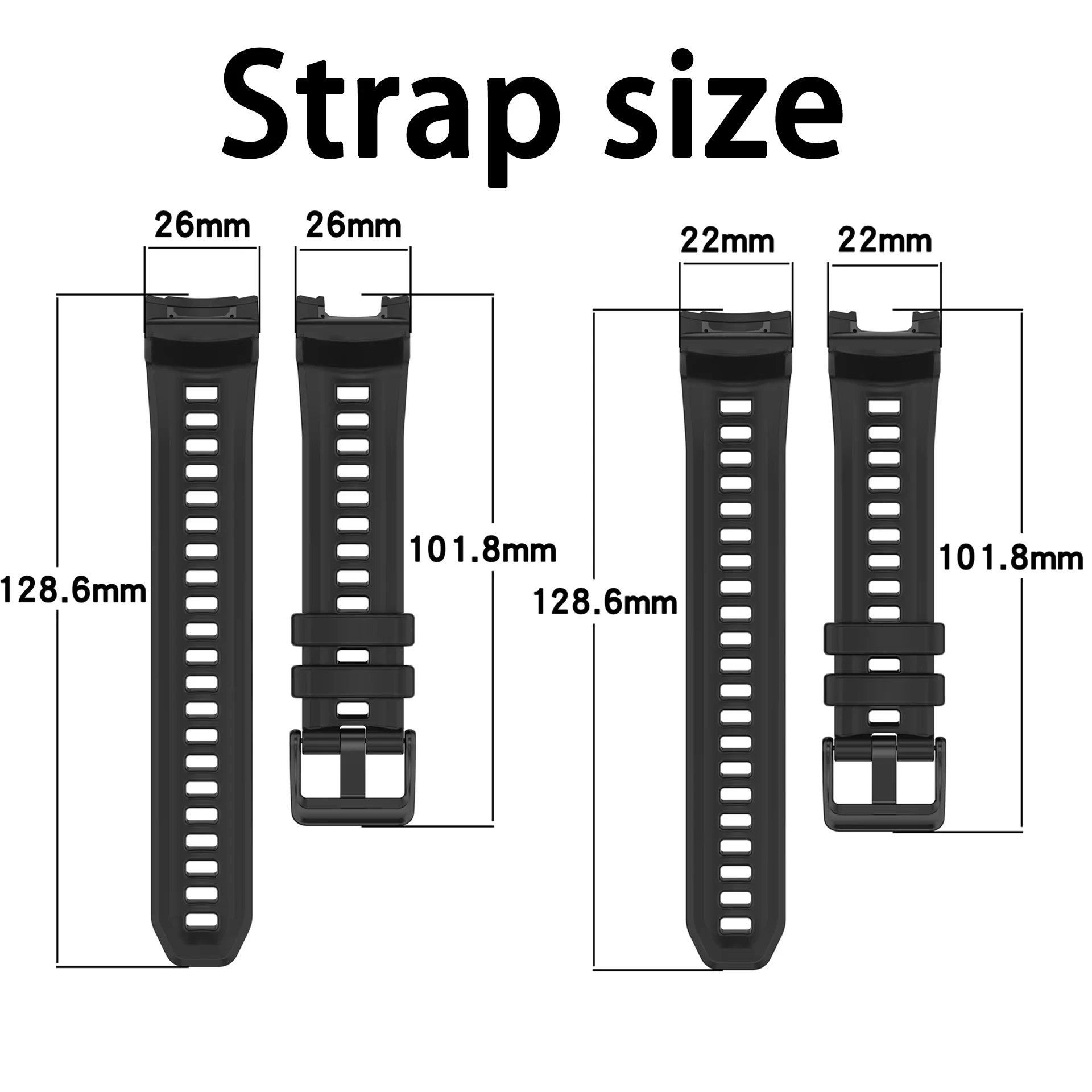 22mm 26mm Watch Band for Garmin Instinct 3 45mm 50mm Wrist Rugged Silicone Sport Belt Bracelet Correa Garmin Instinct 3 Strap view 6