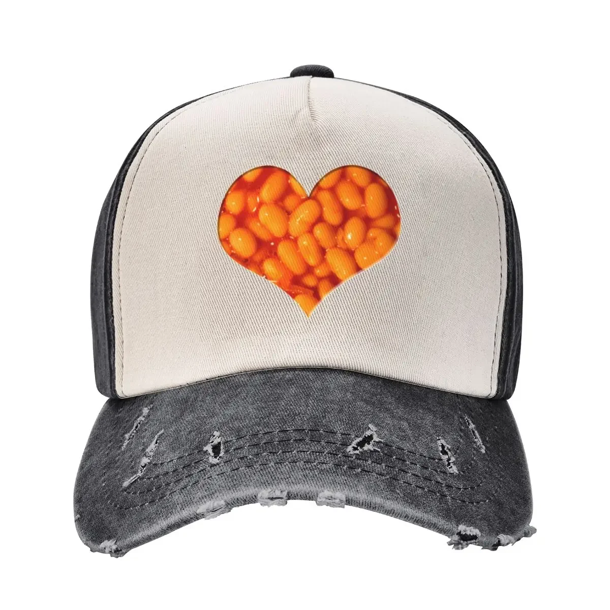 Baked bean hearts Baseball Cap Uv Protection Solar Hat western Hat Luxury Cap Man Women's