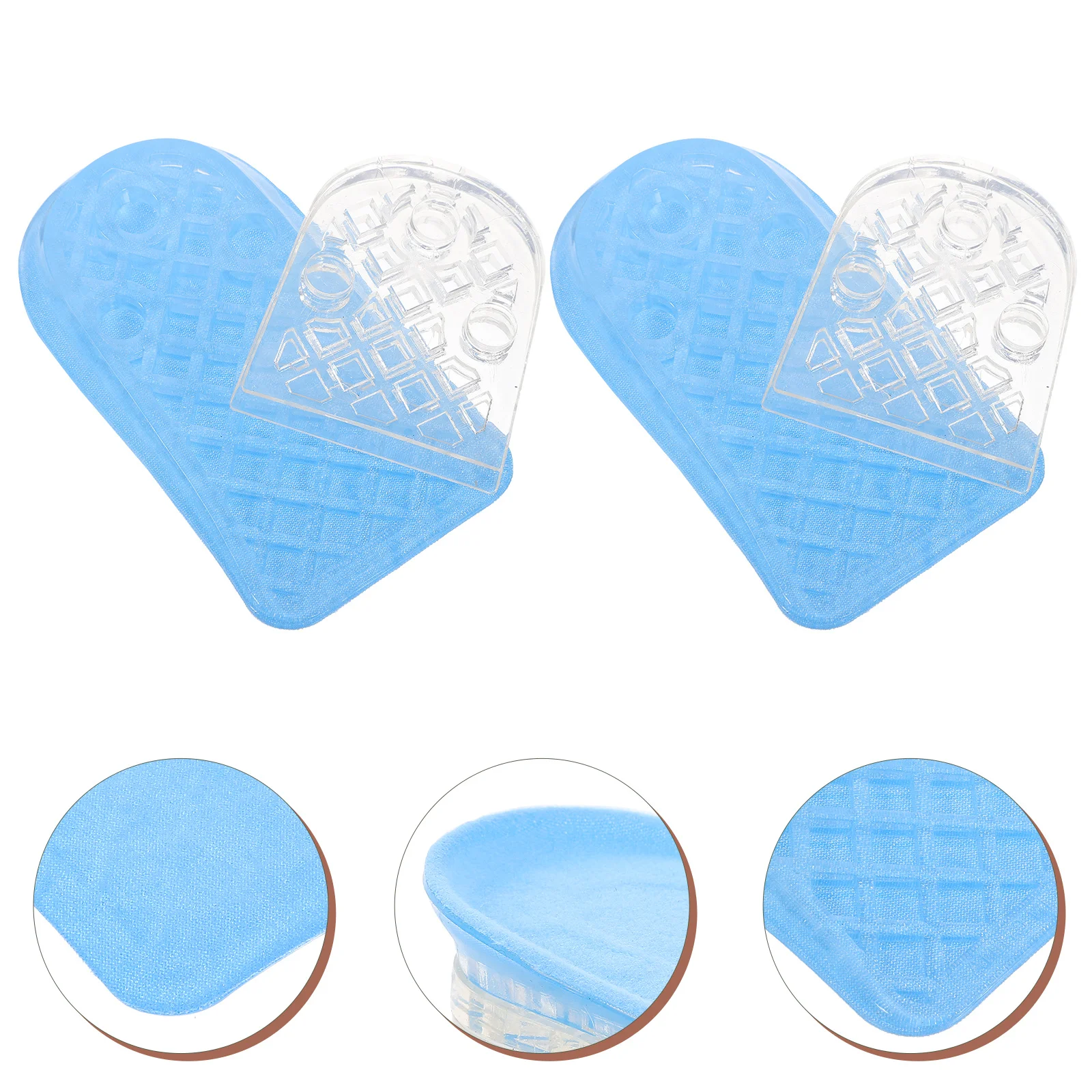 2 قطعة إدراج رفع الكعب U-شكل زيادة نعل لتخفيف الآلام التهاب اللفافة الأخمصية الركبة الكاحل دعم #5