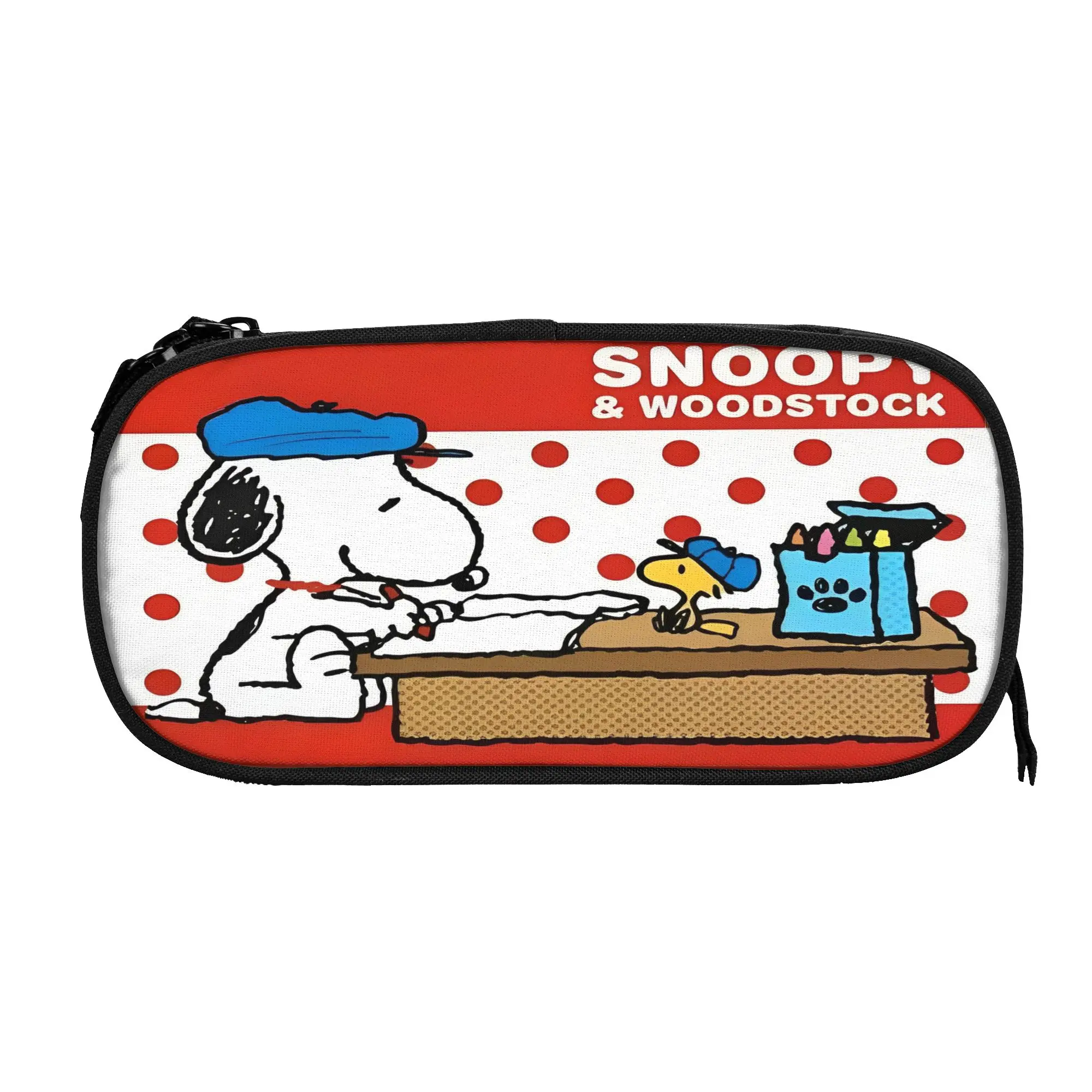 Cute Snoopys cartoon dog Pencil Case Pencil Box Pen Box for Girls Boys Big Capacity Bag School Supplies Cosmetic Stationery