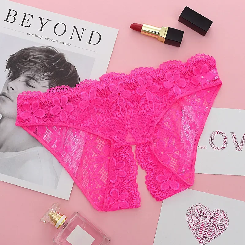 Sıcak Satış Bayan Dantel Samimi Seksi Kadın Aksesuarları Açık Kasık Külot Şeffaf Papyon Lingerie Kadın Kısa Iç Çamaşırı Seks
