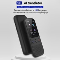 S80 Portable Language Translator Device with 138 Languages Voice Translating 17 Offline Translation Simultaneous Interpretation