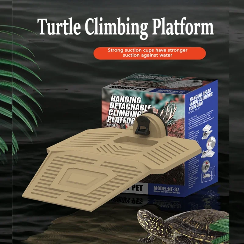 Plataforma para tomar el sol de tortugas de acuario, tanque de tortuga, alimentación, escalada, Reptiles extraíbles, flotador, decoraciones de isla, accesorios para acuarios