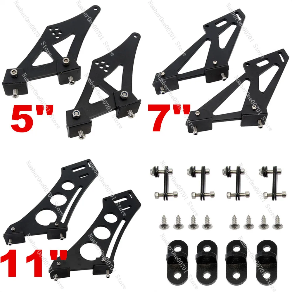 Car Rear Wing Stand Bracket, Aluminum Alloy Leg Support, Universal GT Base for Sedan & Hatchback Vehicles