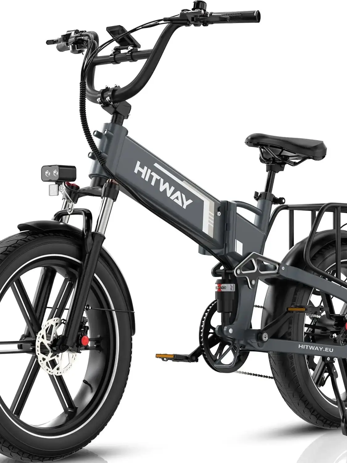AliExpress HITWAY Electric Bike, 720Wh E Bike, 250W/48V Motor, 70-120km Range,20" Fat Tyres, APP Control, 7-Speed,Foldable, IP54 Waterproof