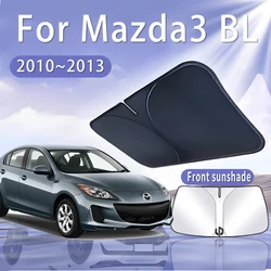 Foldable Car Sun Visor For Mazda3 BL 2010 2011 2012 2013 MK2 Front Windshield Sunshade Heat Insulation Summer Auto Accessories