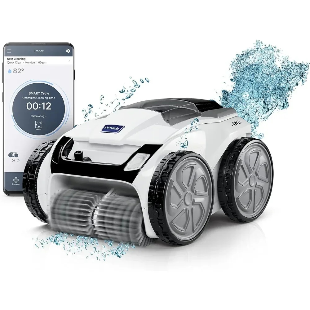 

Smart Robotic Pool Cleaner with iAquaLink Control, long 70' Cable w/Tangle reducing Swivel, Debris Canister and 7 Cleaning Modes