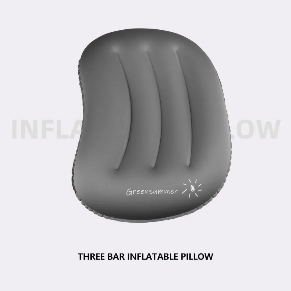 Bantal Bepergian Berkemah Tiup Bantal Tiup Ultraringan Dapat Dilipat Sejuk untuk Mendaki Ransel Ergonomis Pompa Pil