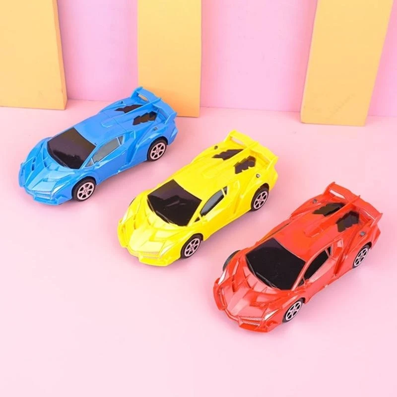 ของเล่นเด็กรถดึงกลับเลื่อนรถ WIND-up Racing รถของเล่น Fine Motor SKILL ดึงกลับรถเด็กวัยหัดเดินการศึกษาของขวัญ 15UB