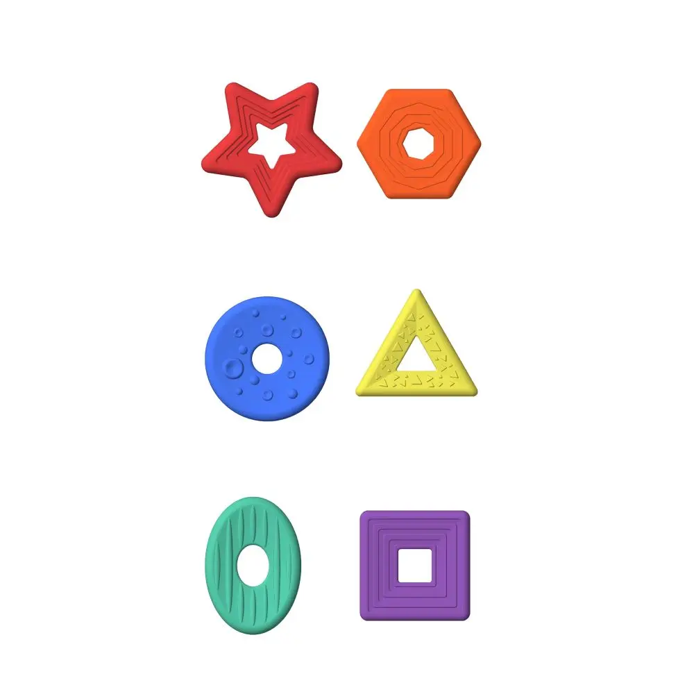 6 pz/set strutturato morbido preoccupazione pietra agitarsi giocattolo in silicone nessun rumore bambini pietra sensoriale rilassante creativo strutturato preoccupazioni rocce