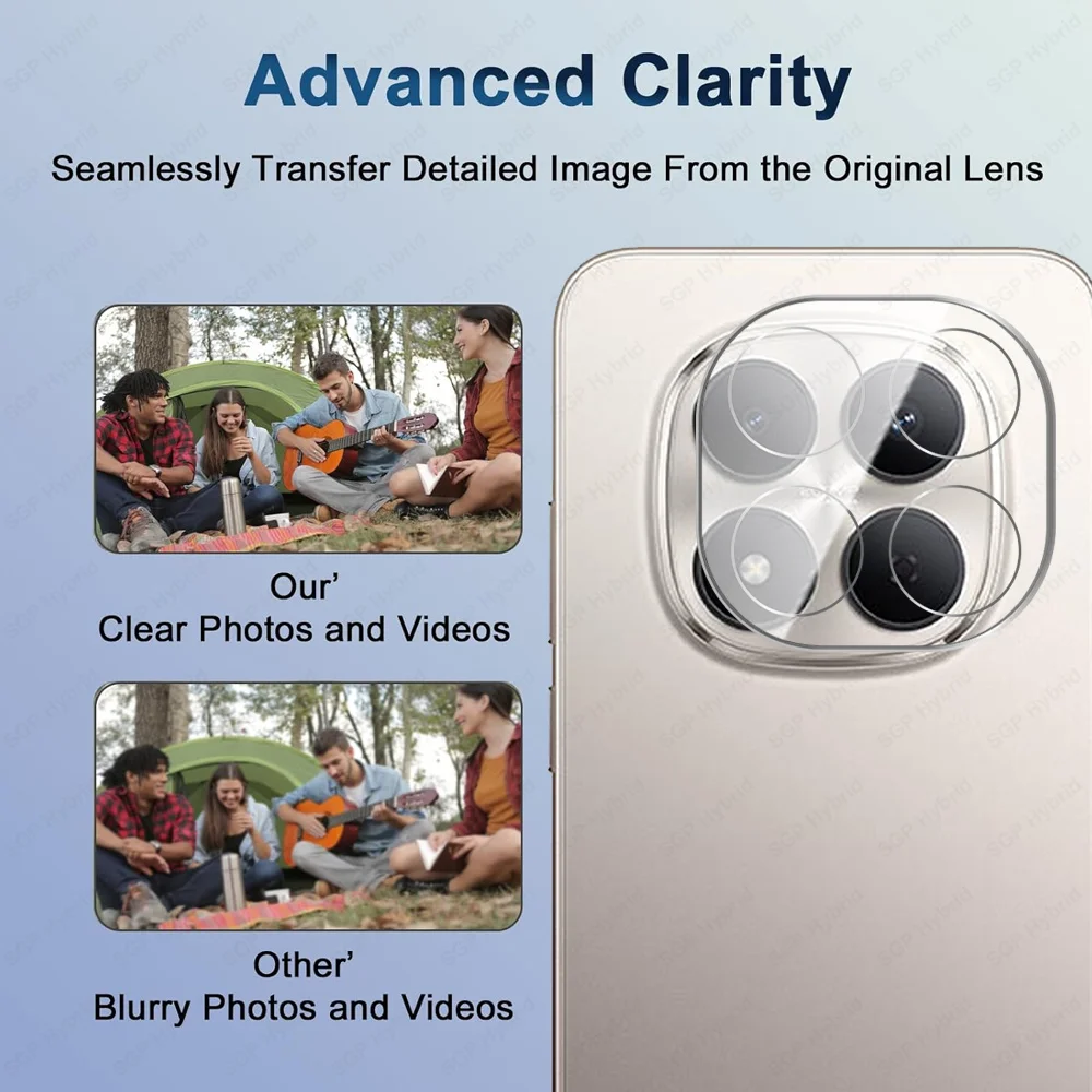 Verre d'écran 3D pour caméra Note 15 Pro 5G pour Xiaomi Redmi Note15 Pro+ Protection d'objectif Coque Note15Pro Plus 15Pro 4G Protection d'objectif