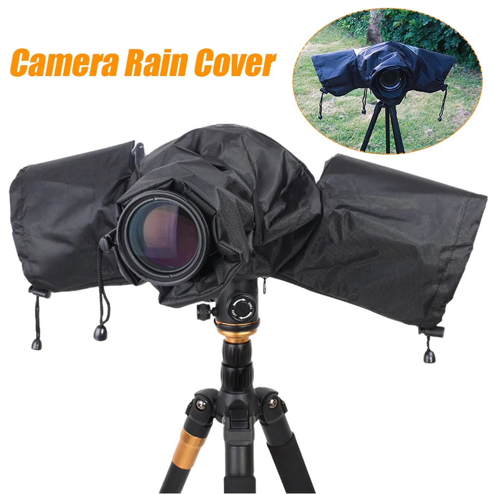 2/1pcs Camera Rain Cover for Canon Nikon Sony Panasonic Fuji DSLR Camera Raincoat Protector Portable Rainproof Accessories