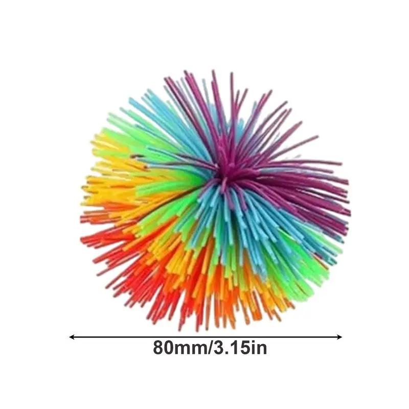 シリコン圧力ボール,ストレスボール,感覚玩具,カラフルな虹,オフィスや学校向けの伸縮性のあるそわそわ玩具,10倍