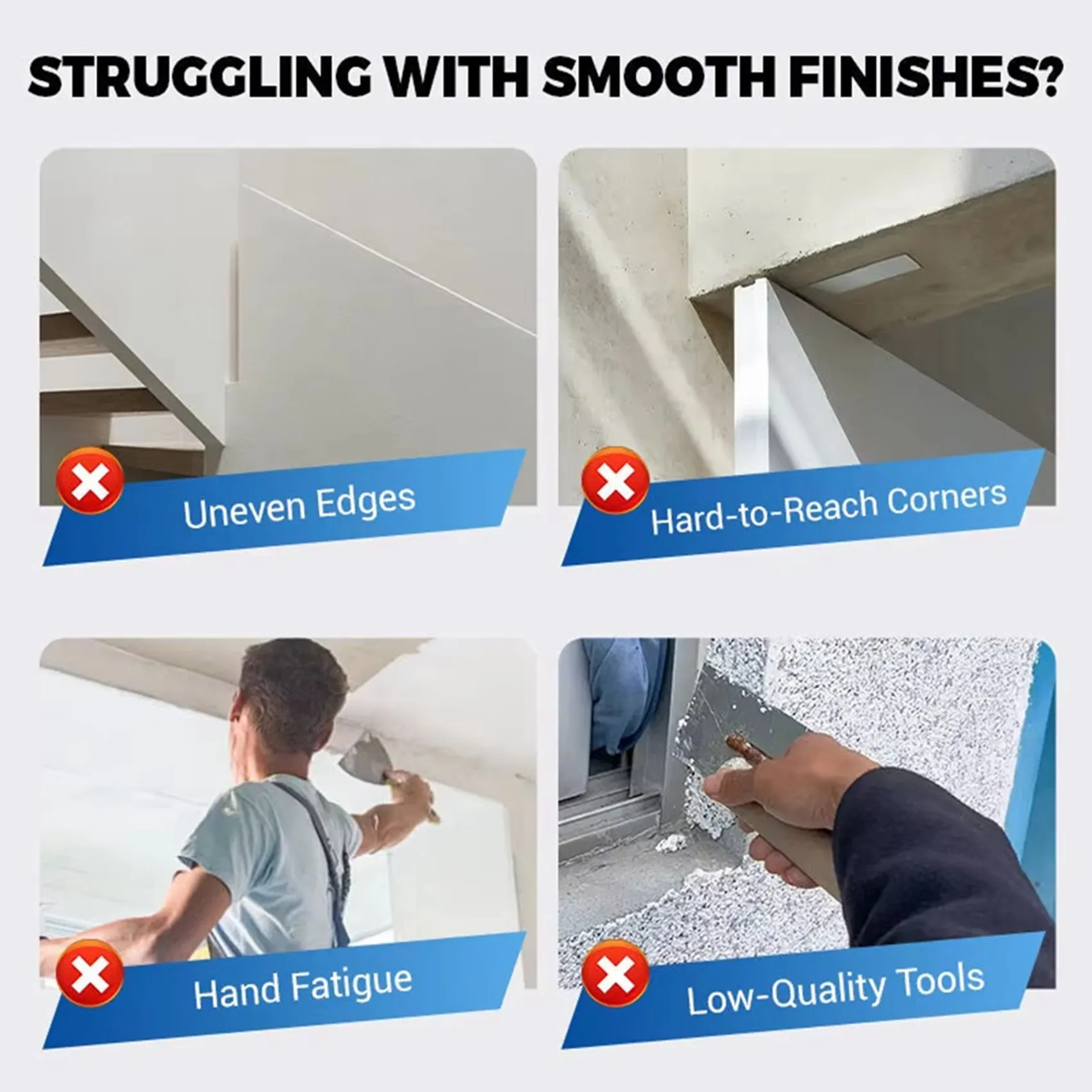 

【СОКРУЩЕНИЕ ЦЕН】2X Многофункциональный полукруглый держатель для угловой шлифовальной бумаги, самоклеящийся, для полировки шпатлевки