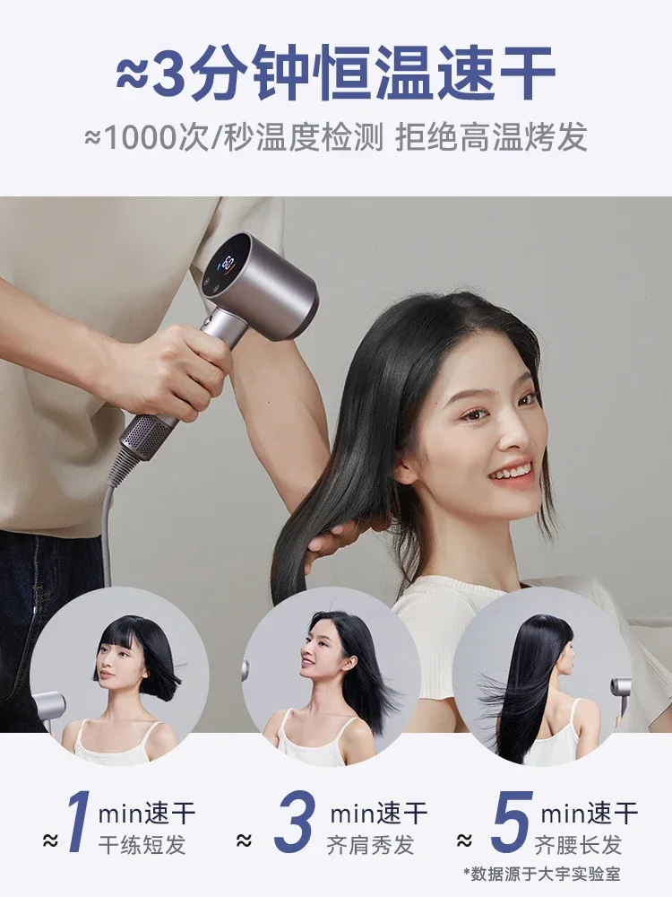 220V 200 Million Ion Hair Dryer | Low Noise Speed Dryer for Hair Care