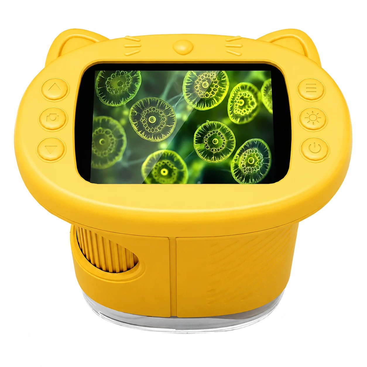 Handheld Kids Microscope Science Education Toy  2.4-Inch Screen 1000x Pocket Microscope Christmas Birthday Gift for Boys & Girls