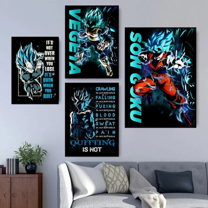 Dragon Ball Goku Leinwand Wand kunst Drucke und Drucke Cuadros besten Geschenk Poster nach Hause dekorative Weihnachts geschenke klassischen modernen Raum