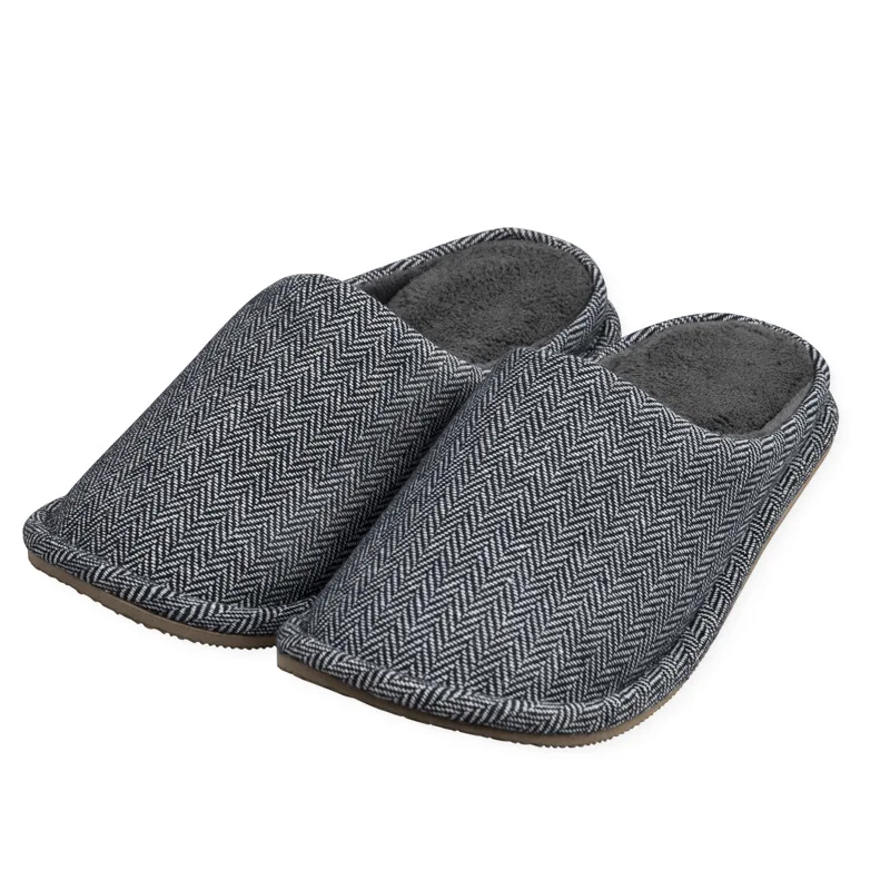 Home Slippers, High-quality Men's Solid Color Large Toe Slippers, Jacquard Waterproof and Anti Slip Slippers, Couples