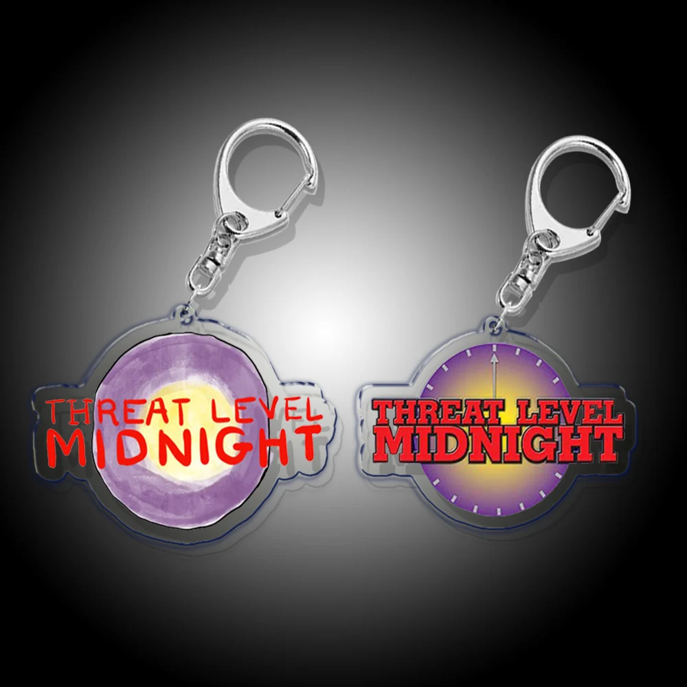 Popular Threat Level Midnight Key Chain Keychains Ring for Accessories Bag Pendant Keyring Jewelry Fance Gifts TV Show