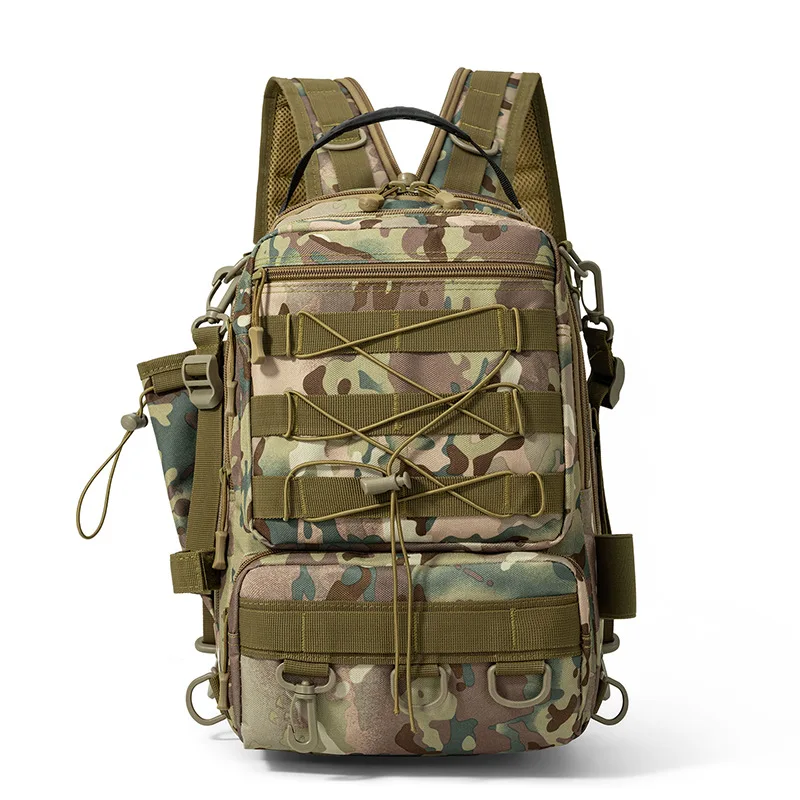 Camouflage tactical backpack 20-35L waterproof hiking daypack foldable travel pack for outdoor camping cycling