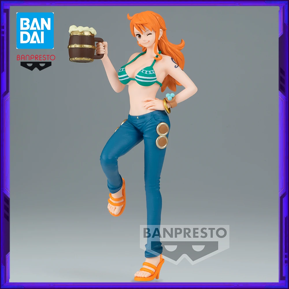 

В наличии Bandai Original Banpresto ONE PIECE Nami аниме фигурка модель игрушки