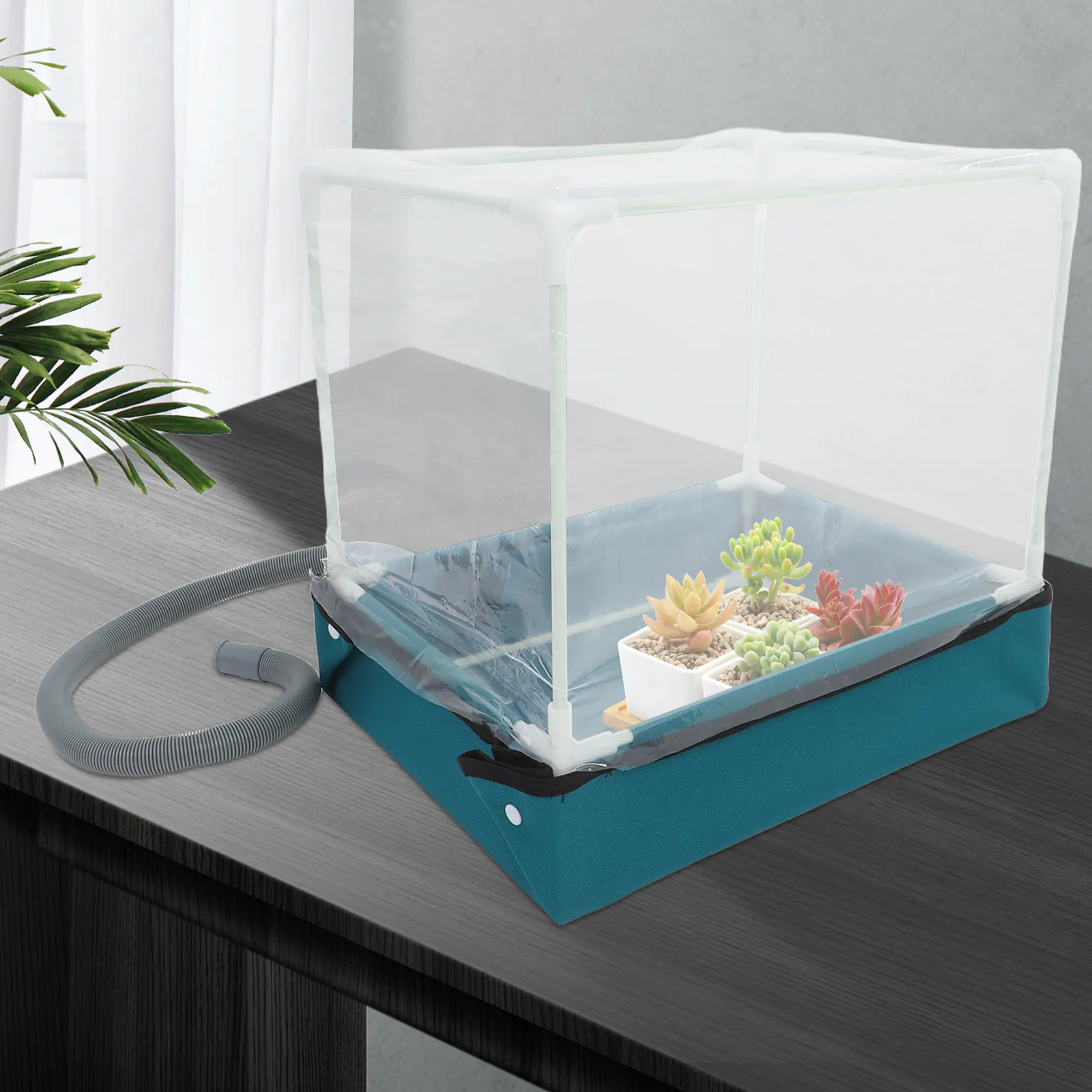 Portable Small Indoor Greenhouse For Indoor Gardening Winter Gardening Accessories Foldable Desktop Shelter Water