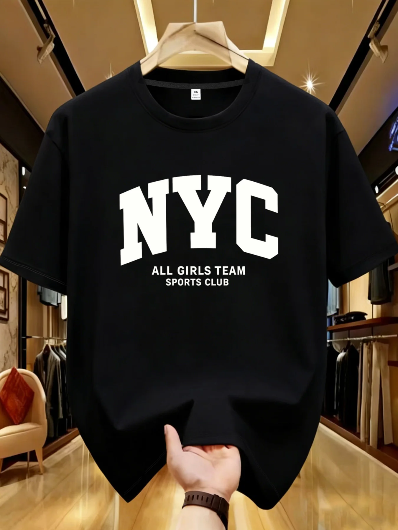 

【YJ00027】Женская футболка больших размеров с круглым вырезом, короткими рукавами, эластичными рукавами до локтя и модными принтами.