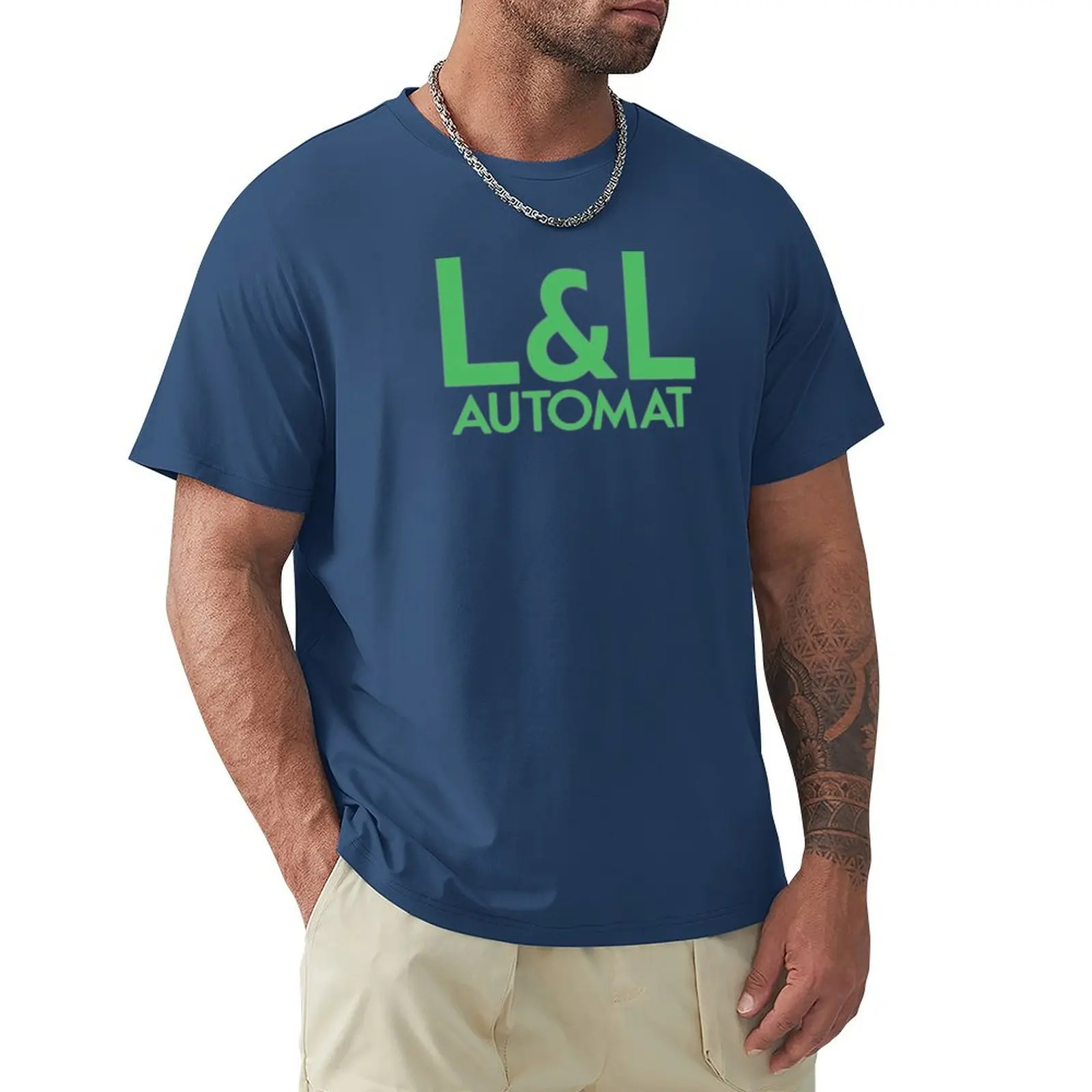 L&L Automat T-Shirt hippie clothes vintage clothes plus size tops Aesthetic clothing mens t shirt graphic