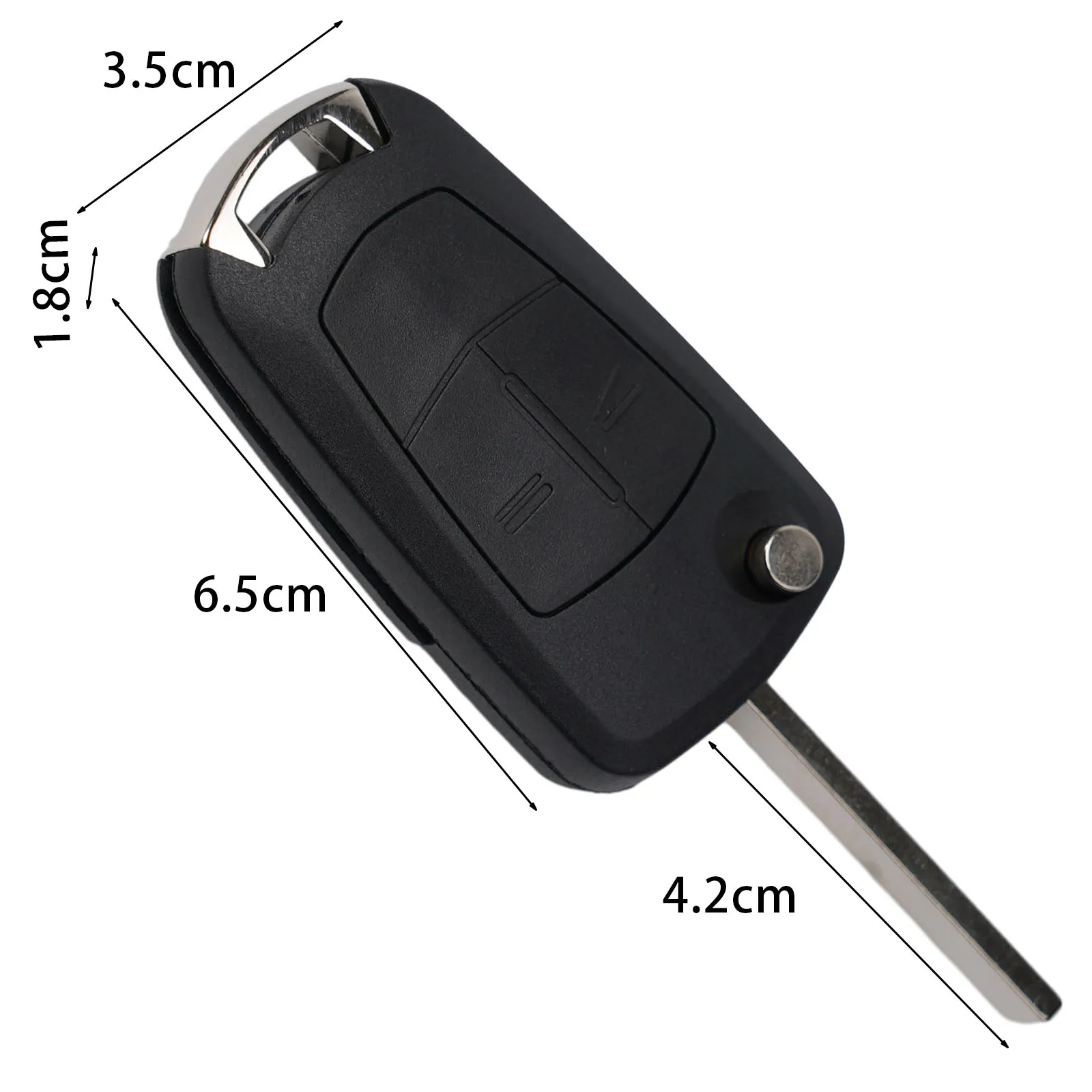 1pcs 2 Button Folding Flip Remote Key Case HU46 Blade For Vauxhall ForOpel Astra for vectra Zafira Car Key Shell Case