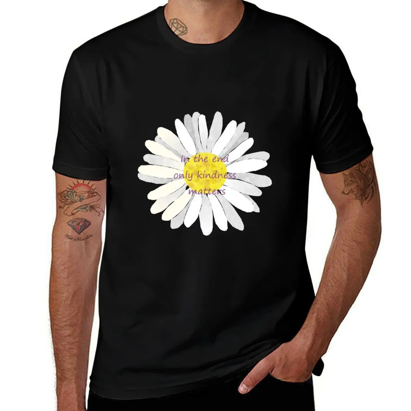 Only Kindness Matters Daisy T-Shirt Outdoor Sports Lightweight Tee T-Shirt