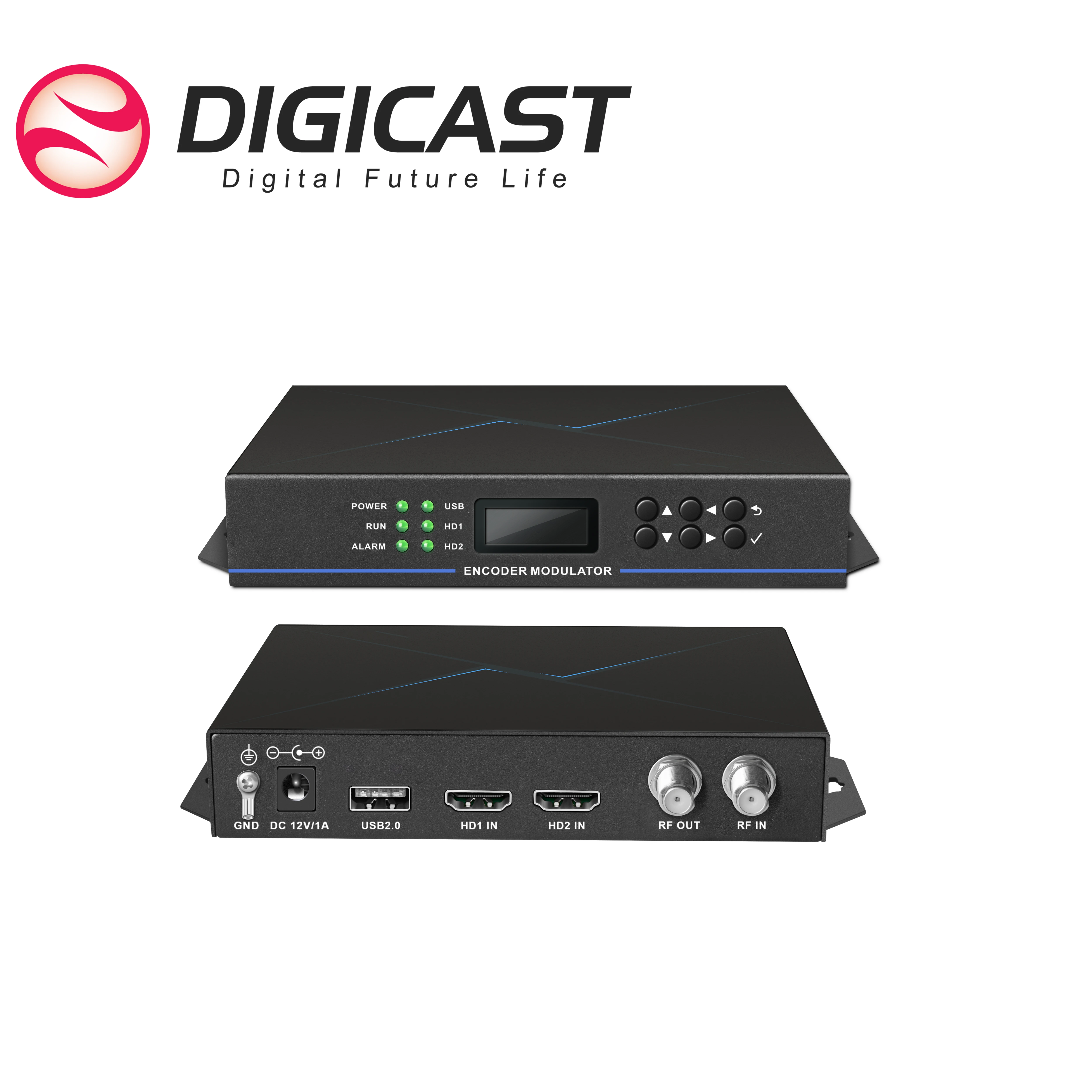 Digital Two HD MI to Digital RF DVB-C(J83.A/J83.B)/T/ATSCH.264 encoder modulator