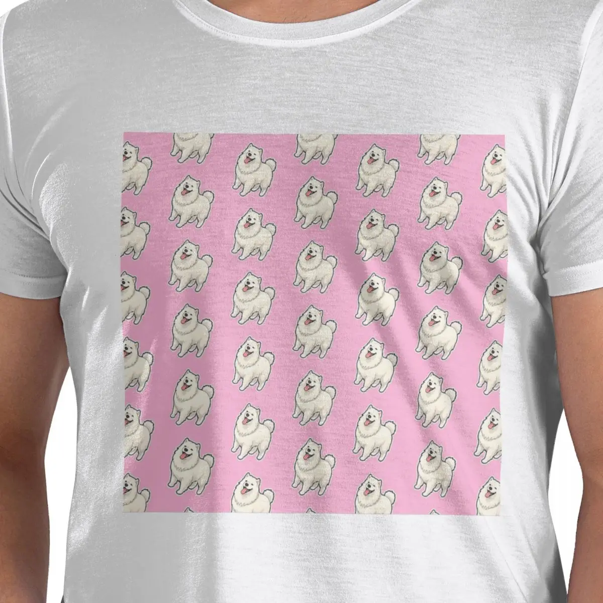 

Samoyed Design For Dog Lovers Футболка для мужчин Хлопковые футболки больших размеров Мужская летняя одежда с коротким рукавом и круглым вырезом Топы S-6XL