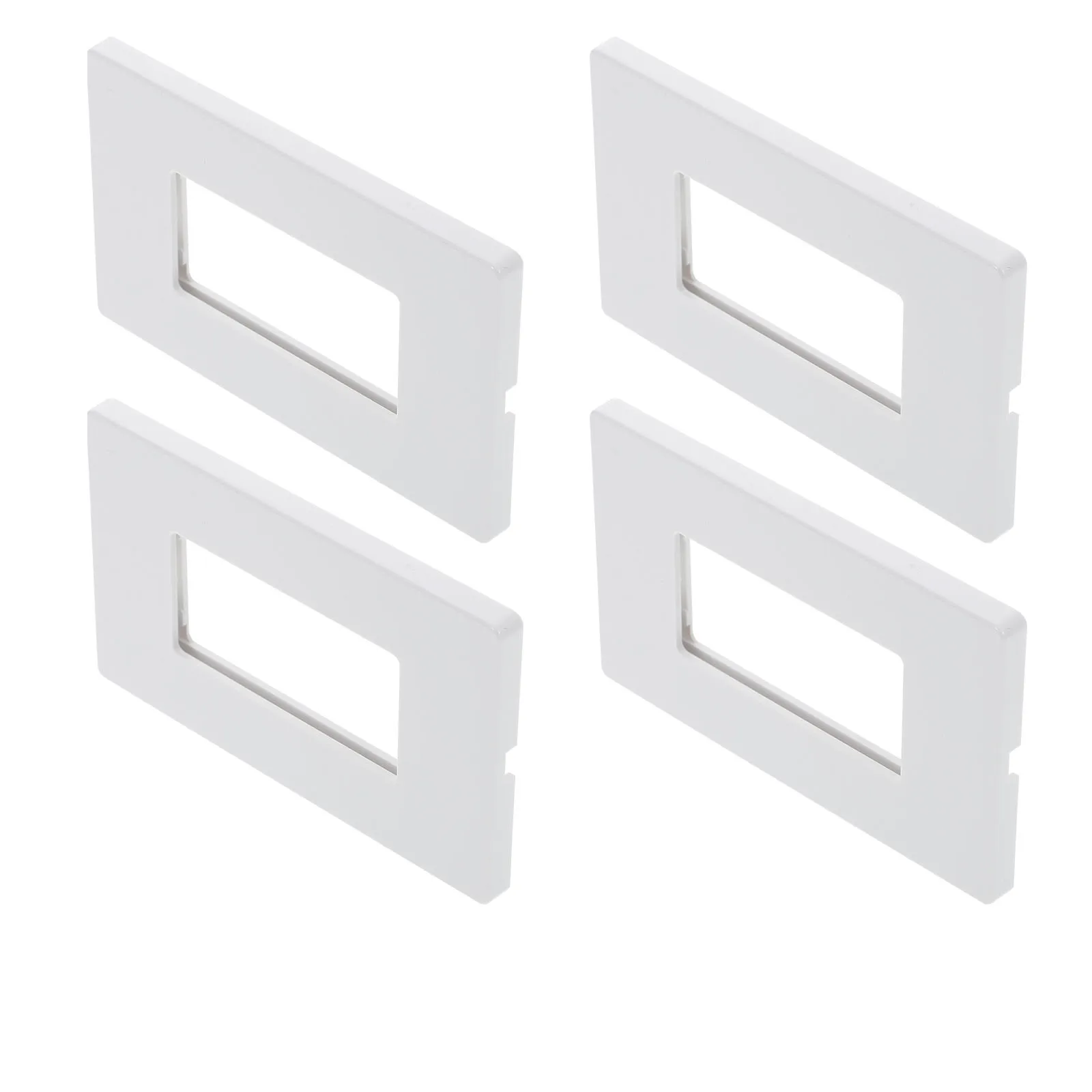 

4Pcs Us Standard Wall Plate Pc Material Flexible Durable Electrical Outlet Cover Screw Mount Safe Protective Cover