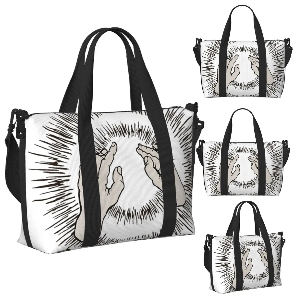 

Godspeed You Black Emperor Lift Your Skinny Fists Beach Travel Bag Tote Bags for Gym Yoga Women Shopping Duffle Shoulder Bag